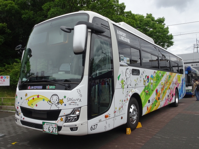 鉄道乗車記録の写真:旅の思い出(7)        「阪神バスの｢SDGs｣バスです。(@梅小路公園)」