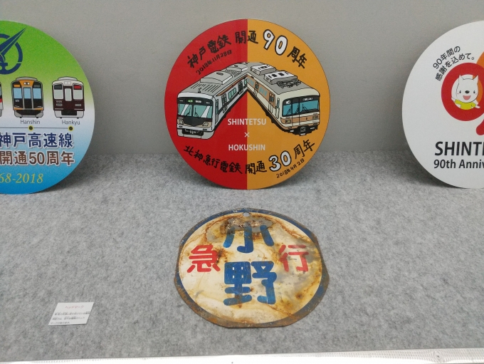 鉄道乗車記録の写真:ヘッドマーク(7)        「井上広大さんのイラスト入りヘッドマークです。(改札外のSHギャラリーにて)」