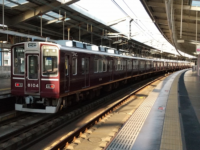 鉄道乗車記録の写真:乗車した列車(外観)(1)        「この編成に実際に乗ったのは18時47分発の普通大阪梅田行きです。」
