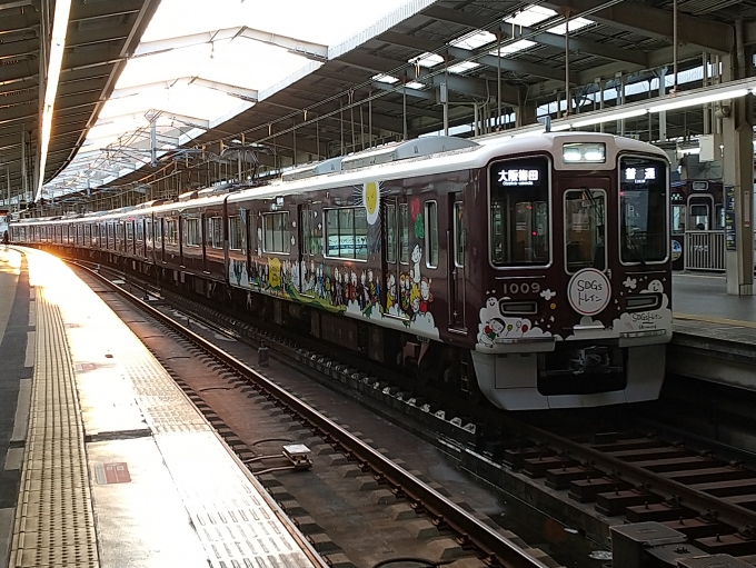 鉄道乗車記録の写真:列車・車両の様子(未乗車)(3)        「宝塚線のSDGsトレインです。」