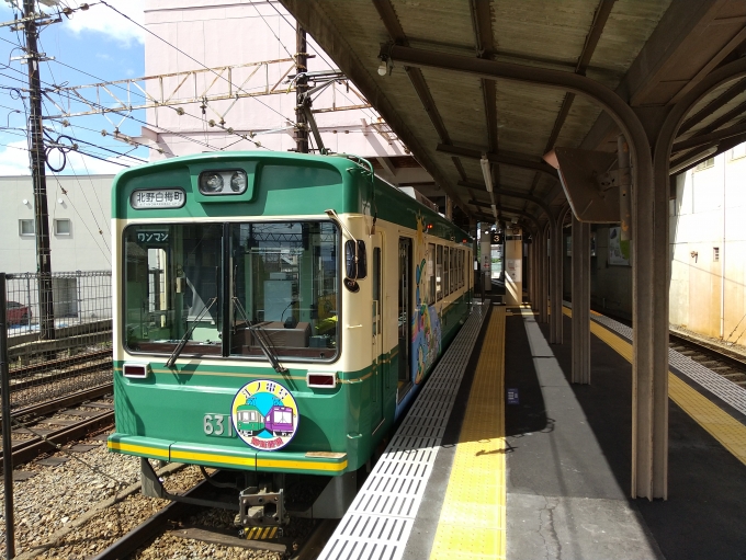 鉄道乗車記録の写真:乗車した列車(外観)(1)        「ありがたいことに、江ノ電号が待っていました。」
