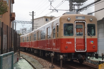 武庫川団地前駅から洲先駅:鉄道乗車記録の写真