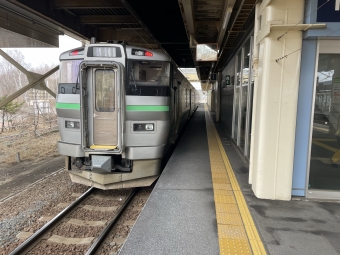 沼ノ端駅から苫小牧駅の乗車記録(乗りつぶし)写真