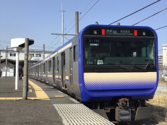 大船駅から久里浜駅の乗車記録(乗りつぶし)写真
