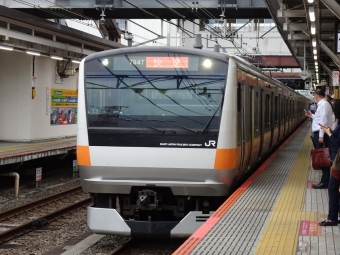 八王子駅から新宿駅の乗車記録(乗りつぶし)写真