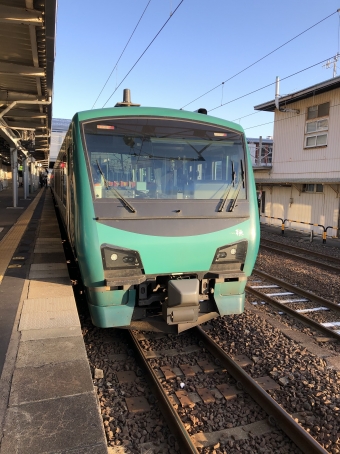 秋田駅から大館駅の乗車記録(乗りつぶし)写真