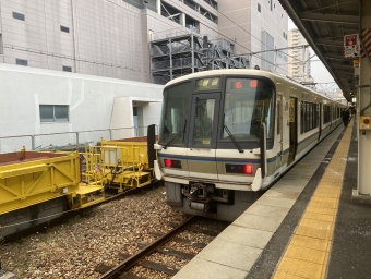 草津駅から石部駅の乗車記録(乗りつぶし)写真