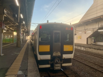 水戸駅から郡山駅の乗車記録(乗りつぶし)写真