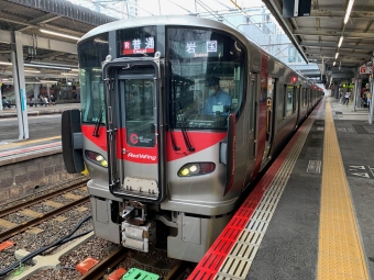 広島駅から岩国駅の乗車記録(乗りつぶし)写真