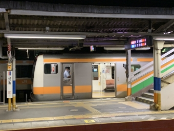 西国分寺駅から高尾駅の乗車記録(乗りつぶし)写真