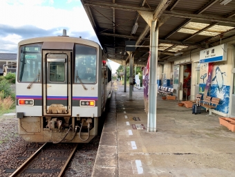 仙崎駅から長門市駅の乗車記録(乗りつぶし)写真