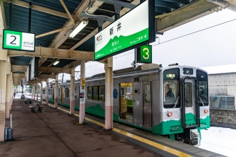 上越妙高駅から新井駅:鉄道乗車記録の写真
