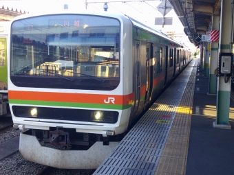 八王子駅から川越駅の乗車記録(乗りつぶし)写真