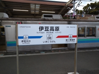 伊豆高原駅から熱海駅の乗車記録(乗りつぶし)写真