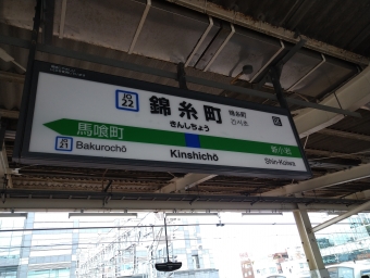 錦糸町駅から東京駅の乗車記録(乗りつぶし)写真