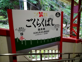 極楽橋駅から橋本駅の乗車記録(乗りつぶし)写真