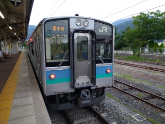 信濃大町駅から南小谷駅の乗車記録(乗りつぶし)写真