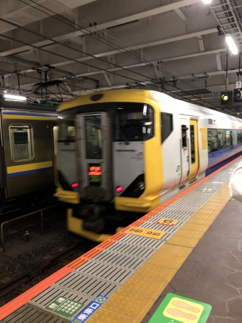 新宿駅から千葉駅の乗車記録(乗りつぶし)写真
