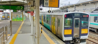水戸駅から常陸太田駅の乗車記録(乗りつぶし)写真