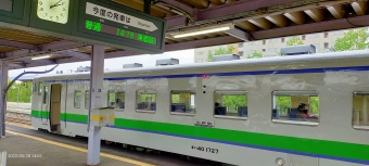 富良野駅から新得駅の乗車記録(乗りつぶし)写真