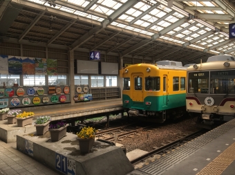 電鉄富山駅から稲荷町駅の乗車記録(乗りつぶし)写真