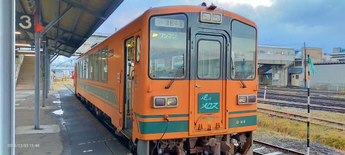 鉄道乗車記録の写真:乗車した列車(外観)(1)        「以外に新しいワンマン列車
」