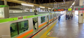 川越駅から八王子駅の乗車記録(乗りつぶし)写真