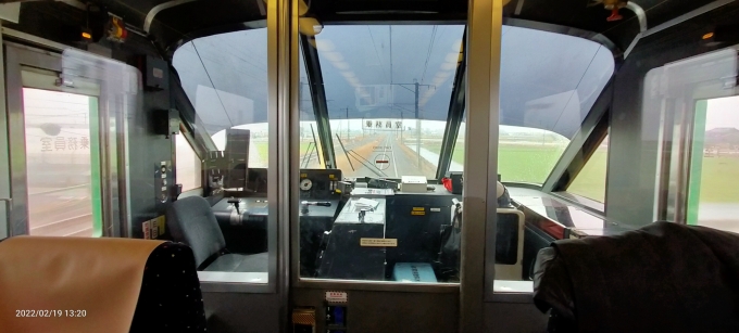 鉄道乗車記録の写真:車窓・風景(2)        「展望席に着席」