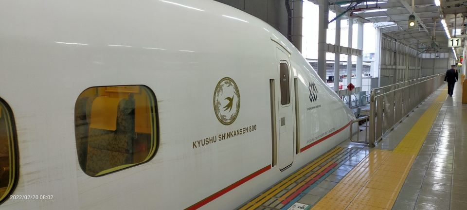 鉄道乗車記録「博多駅から熊本駅」乗車した列車(外観)の写真(1) by パパ 撮影日時:2022年02月