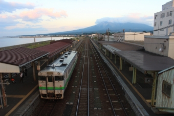 八雲駅から函館駅の乗車記録(乗りつぶし)写真