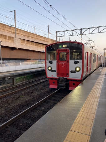 富合駅から熊本駅の乗車記録(乗りつぶし)写真