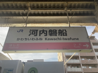 大阪天満宮駅から河内磐船駅の乗車記録(乗りつぶし)写真
