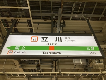 立川駅から武蔵境駅:鉄道乗車記録の写真