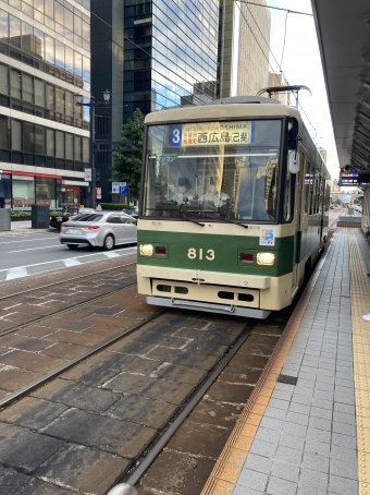 本通停留場から広島駅停留場の乗車記録(乗りつぶし)写真