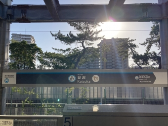藤崎駅から貝塚駅の乗車記録(乗りつぶし)写真