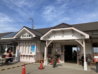 肥前浜駅から佐賀駅の乗車記録(乗りつぶし)写真