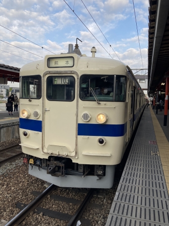 二日市駅から熊本駅の乗車記録(乗りつぶし)写真