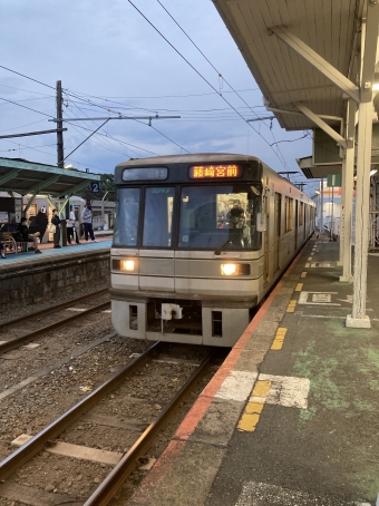 北熊本駅から藤崎宮前駅の乗車記録(乗りつぶし)写真