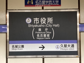 市役所駅から名古屋港駅の乗車記録(乗りつぶし)写真