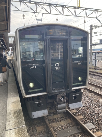 肥前山口駅から武雄温泉駅の乗車記録(乗りつぶし)写真