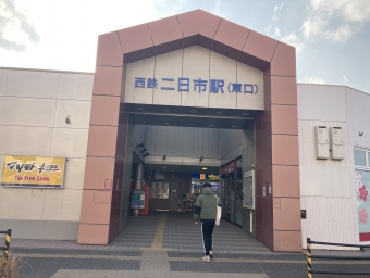 西鉄二日市駅から西鉄福岡（天神）駅の乗車記録(乗りつぶし)写真