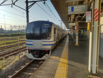 横須賀駅から久里浜駅の乗車記録(乗りつぶし)写真