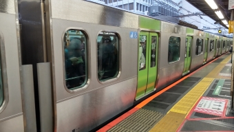 田端駅から新宿駅の乗車記録(乗りつぶし)写真