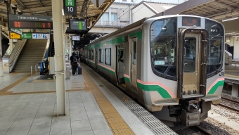 仙台駅から羽前千歳駅の乗車記録(乗りつぶし)写真