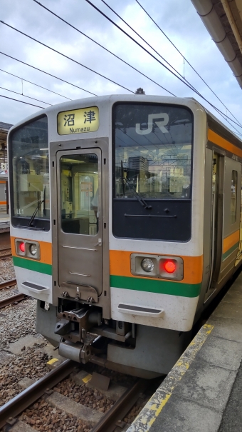 東静岡駅から沼津駅の乗車記録(乗りつぶし)写真