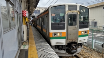 新前橋駅から高崎駅の乗車記録(乗りつぶし)写真