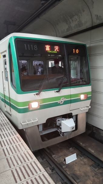 五橋駅から富沢駅の乗車記録(乗りつぶし)写真