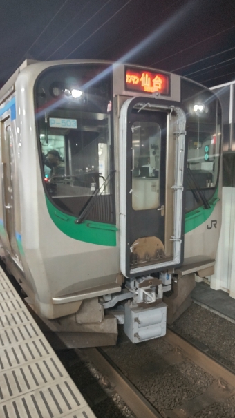 長町駅から仙台駅の乗車記録(乗りつぶし)写真