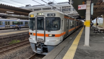 豊橋駅から岡崎駅の乗車記録(乗りつぶし)写真