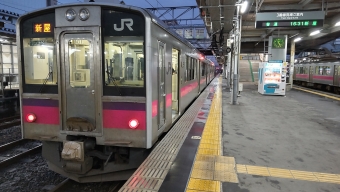 秋田駅から新屋駅:鉄道乗車記録の写真
